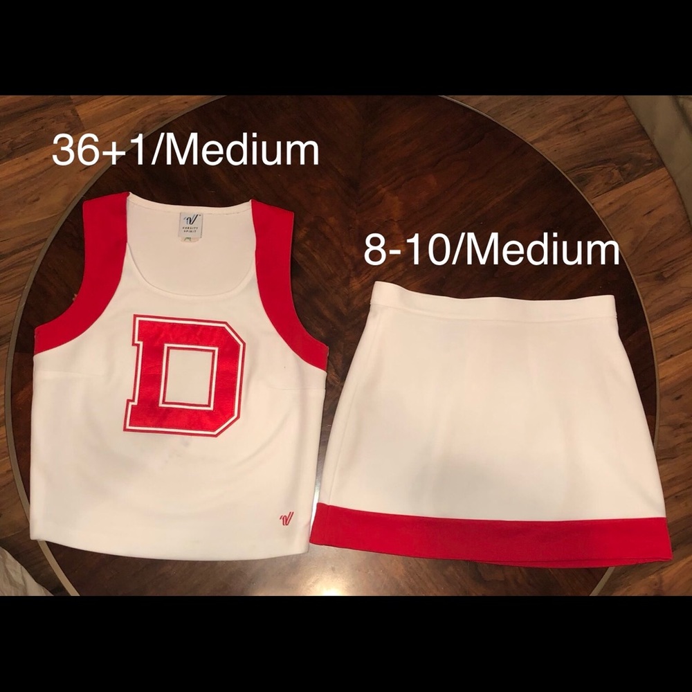 Red and White Uniforms by Varsity.